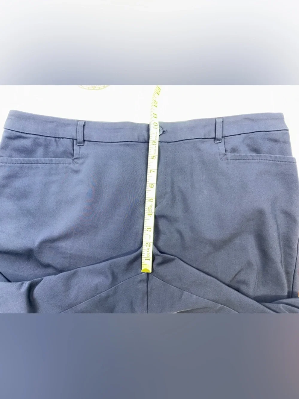 CJ Banks Everyday Trouser Navy Blue 16W Petite Cotton Blend